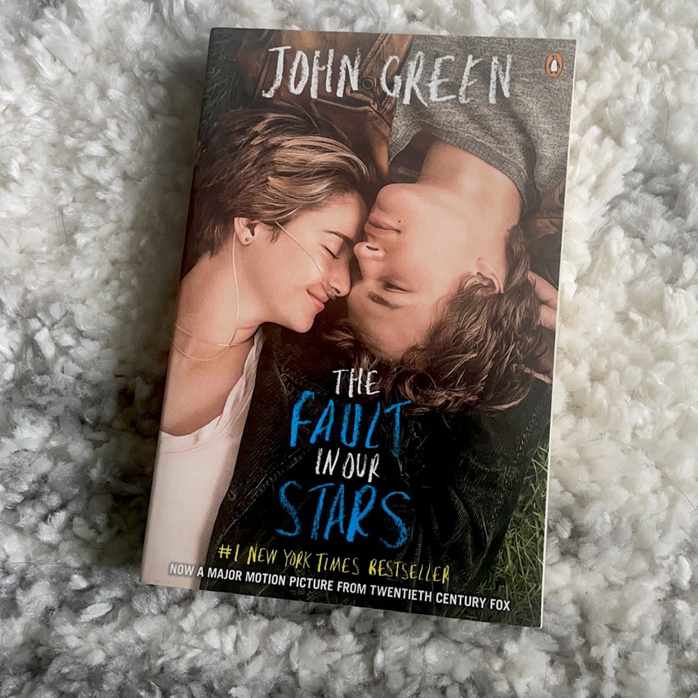 The Fault in our Stars paperback book